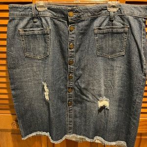 Lauren Ralph Lauren Blue Denim Skirt